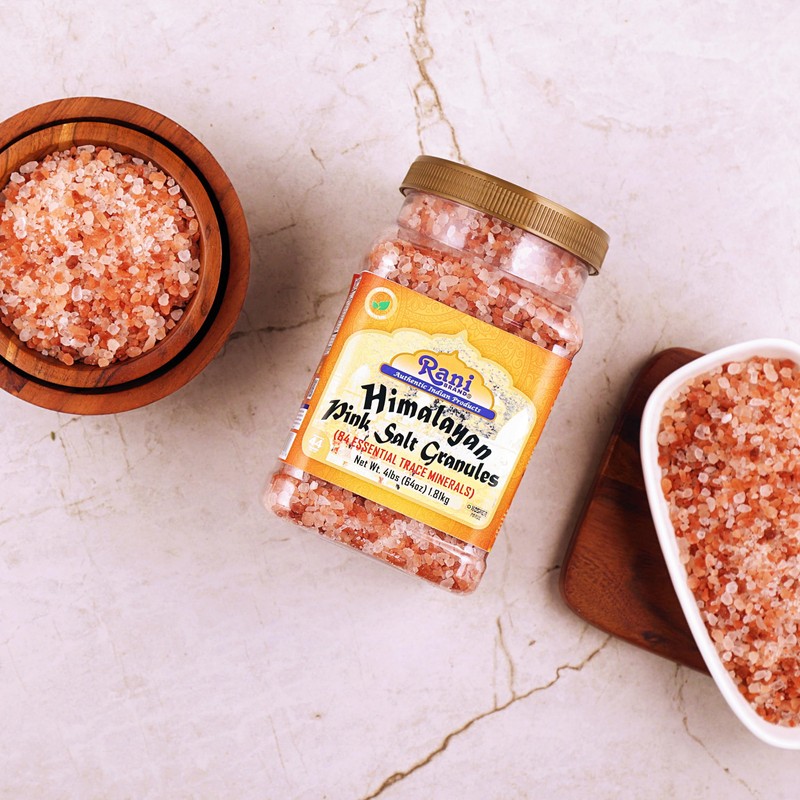 Rani Himalayan Pink Salt Granules (84 Essential Trace Minerals) 64oz