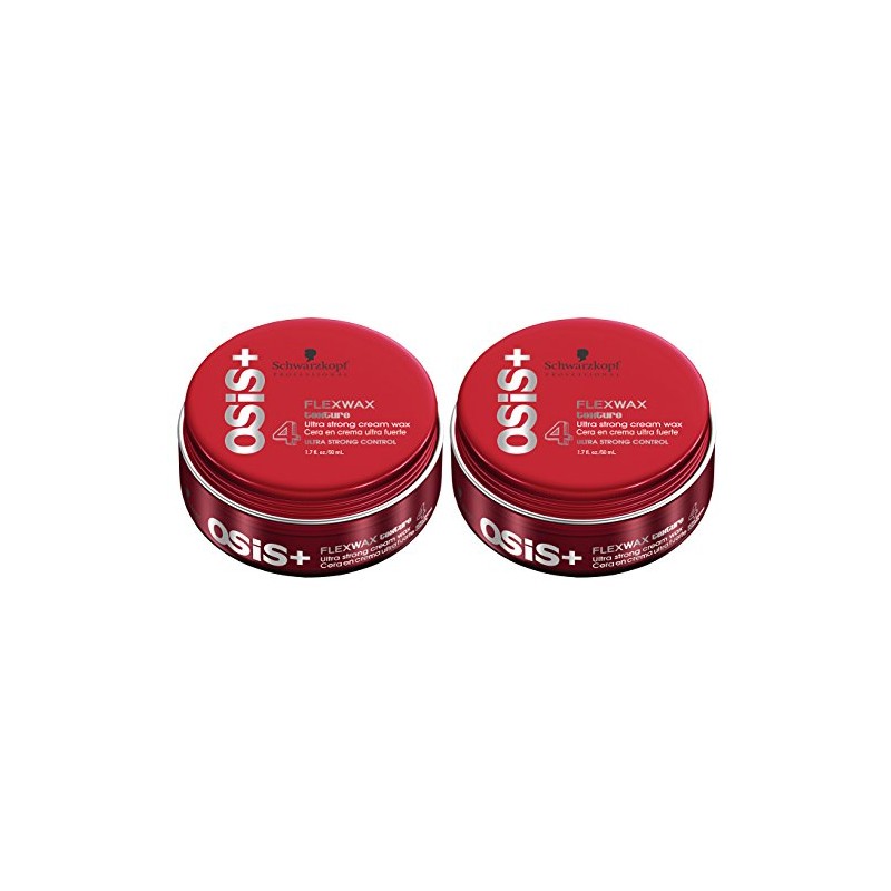 OSiS+ FLEXWAX Ultra Strong Cream Wax, 1.7-Ounce, 2 Count