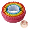 EsiFare 6 Sets Cookie Cutters, Round Cookie Cutters, Round Cookie