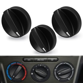 KPALAG 3PCS HVAC Control Knobs,A/C Heater Climate Switch Fan Speed Control Knob Compatible with Mazda 6 2006 2007 2008 Replace# GV3A-61-195 GV2W-61-195
