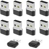Lakeronelove USB to C Adapter 10 Pack,Type C Female A