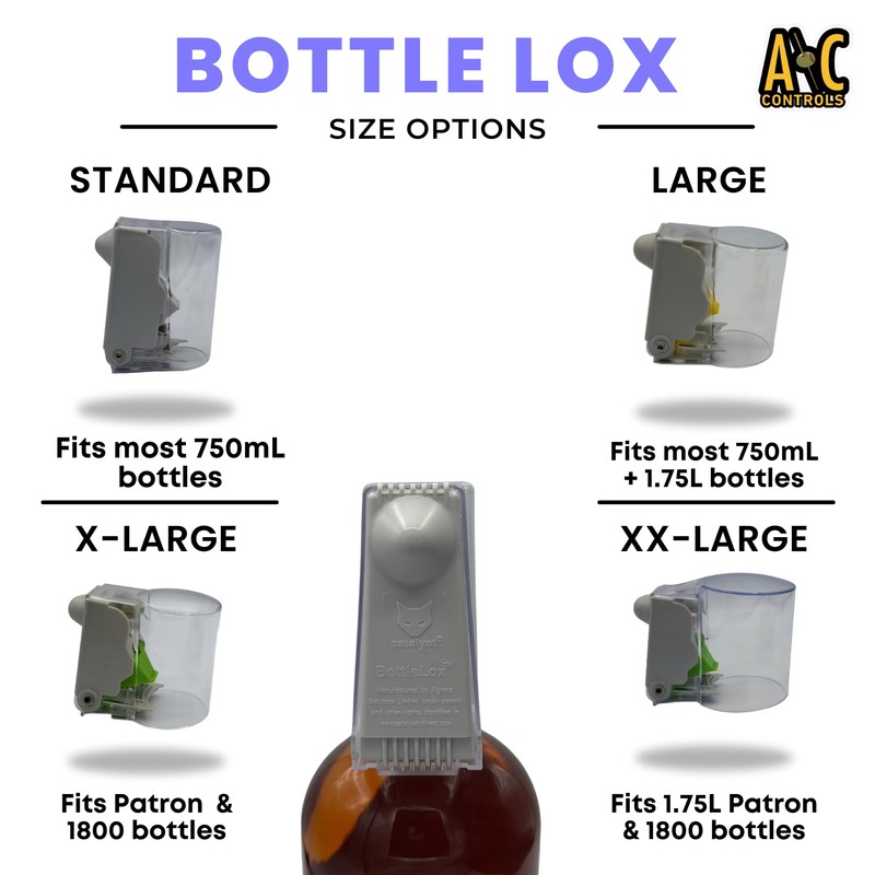 Bottle Lox Multi-Pack – Liquor Bottle Locks with Handheld Magnet