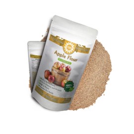 Premium Apple Flour Gluten-Free - 100% Natural, High Fiber, Vegan, Non-GMO, Fine Powder for Baking, Smoothies & Desserts - Naturally Sweet, Ideal for Gluten-Free & Low-Carb Recipes - 200g