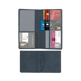 Mandark Car Registration and Insurance Card Holder, Vehicle Glove Box Card Organizer for Documents Cards License, Automotive Comparment Wallet Case Accessories, Universal Fit(Dark Blue)