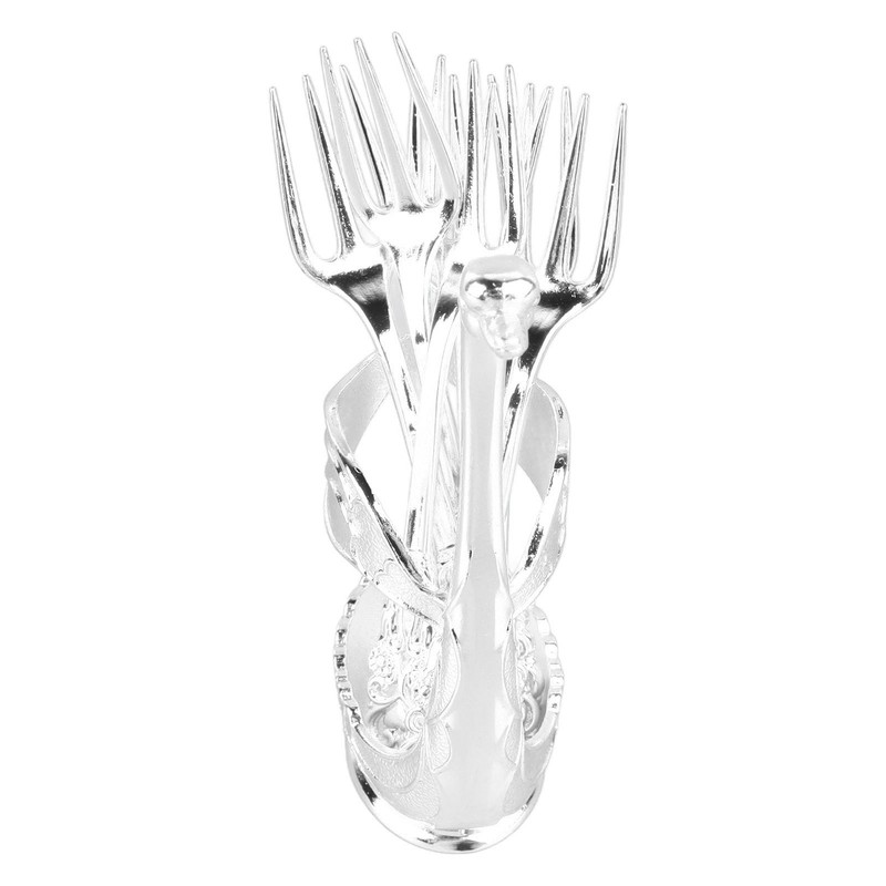 Coffee Spoon Holder Elegant Swan Shaped Alloy Mirror Polish Rich
