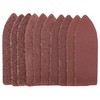 Ten 60 Grit Hook and Loop Finger Sander Sheets (67