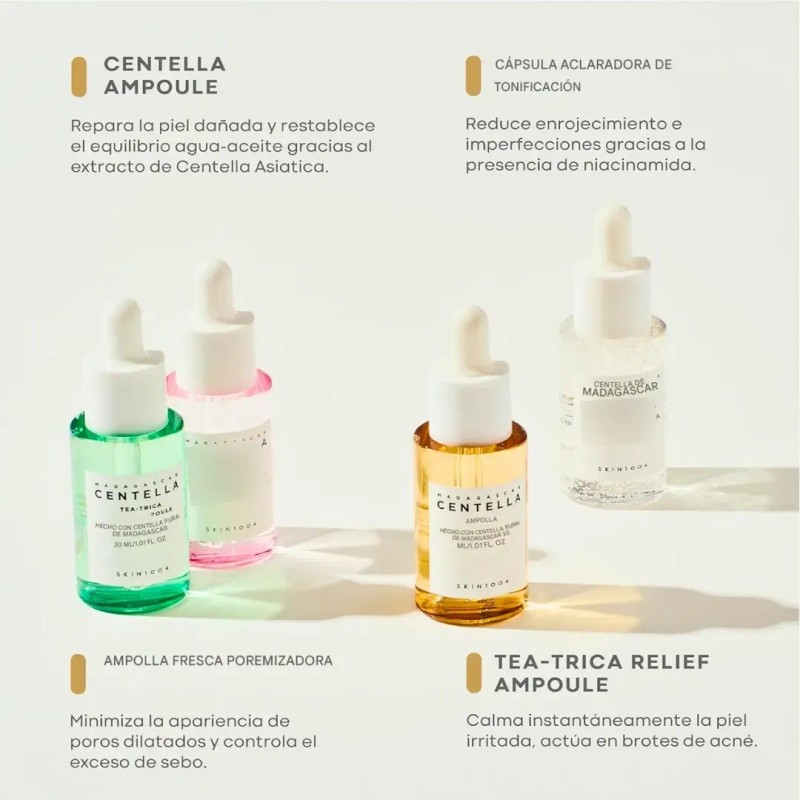 Skin1004 Madagascar Centella Ampoule Kit 30ml X 4pcs