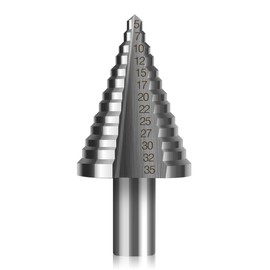 Step Drill Bit 5-35 mm Made of HSS4241 High-Speed Steel - High Quality Drill Bit for Precise Drilling in Metal, Wood and Plastic - Robust and Durable Quality