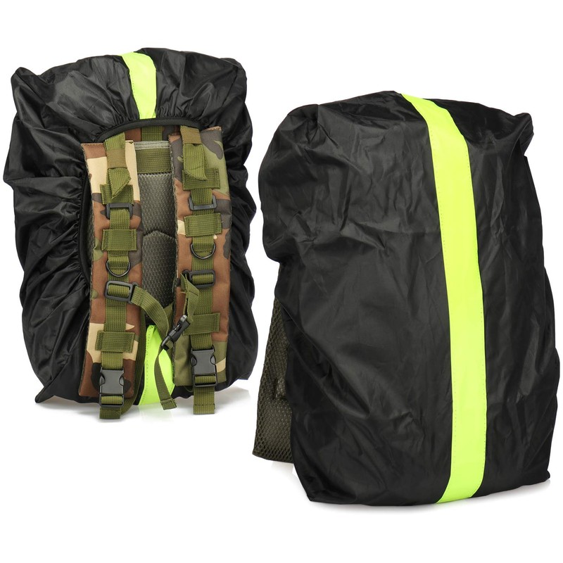 com-four® 2 x Backpack Protectors, Waterproof Rain Cover for School