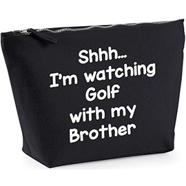 Hippowarehouse I'm watching Golf with my Brother printed make up cosmetic wash bag 18x19x9cm