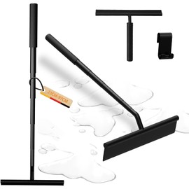 HOLAHOLA Pull-Out Shower Extractor and Squeegee, Black
