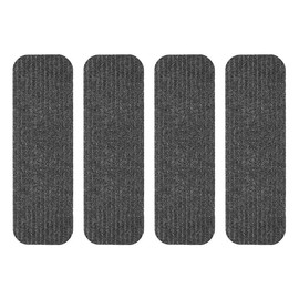 Ieron 4 pcs RV Step Covers, RV Stair Covers with Tape, RV Step Rug, RV Step Carpet, Camping Rug for Mobile Home, 19.5x7.5inch / 49.5x19cm