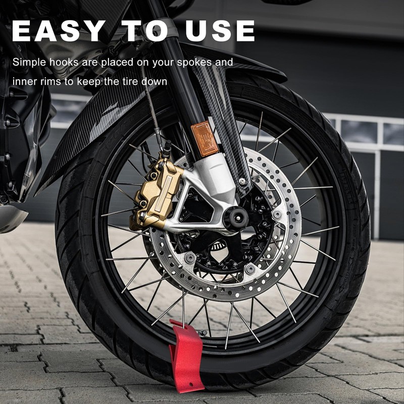 BWBWND Motorcycle Tire Bead Installation Holder Hook, Wheel Tire Removal