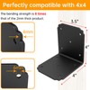 4x4x3.5 Pergola Brackets,Heavy Duty L Bracket for Wood,(4pcs) Corner Brackets