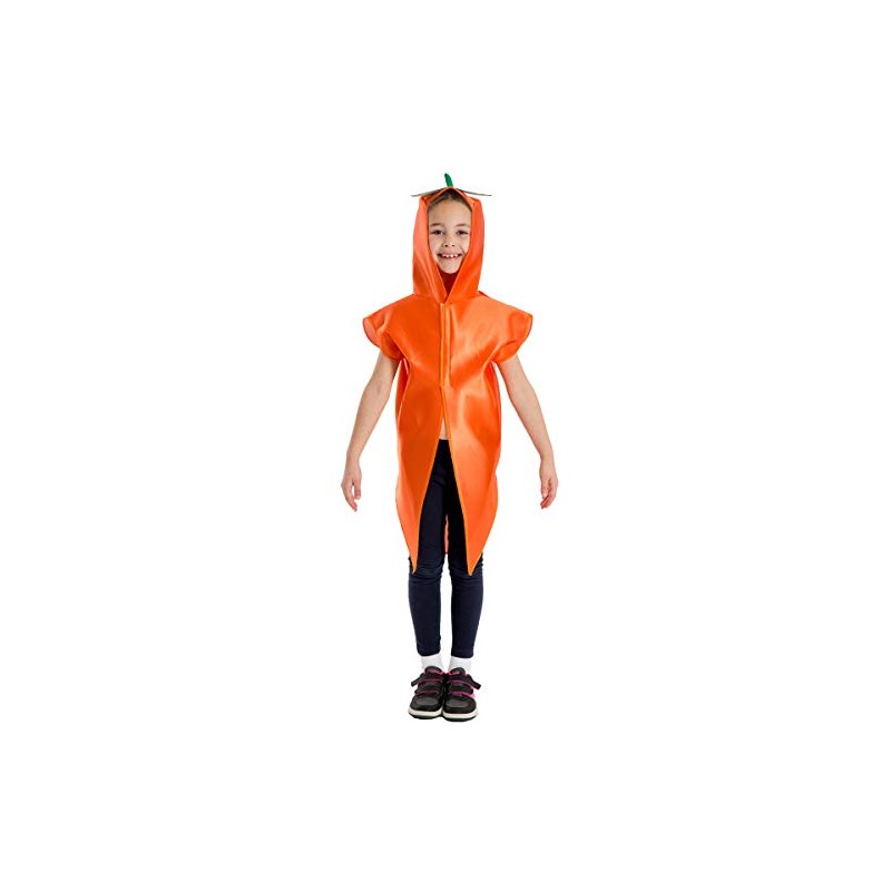 Charlie Crow Carrot Vegetable Costume for kids 3-8 years.