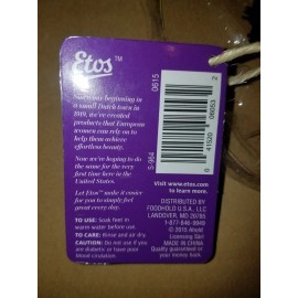 ETOS DOUBLE SIDED PEDICURE Tool, New, Wooden Handle, Pumice Stone