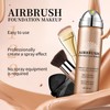 QIUFSSE Air Brush Makeup Foundation,Silk Flawless Airbrush Makeup,Buildable Coverage Foundation