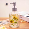 Topadorn 17 Oz Glass Soap Dispenser with Rust Proof Stainless