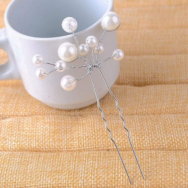 K & R Hairpin Pearl Wedding School Ceremony Hair Accessories