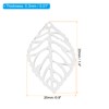 PATIKIL 35mm Leaf Pendants, 100 Pack Metal Tree Leaf Beads
