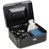 Medium Metal Cash Box with Key Lock Safe and Money