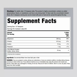 Piping Rock Trace Mineral Liquid Drops | 8 fl oz | Non GMO, Gluten Free | by Piping Rock