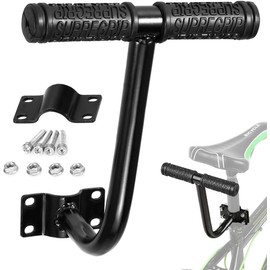 JUVEL Children's Bicycle Seat, Bicycle Back Seat Accessories, Bicycle Children Seat with Backrest, Soft Thick Sponge Backrest, Comfortable, Safety Bicycle Accessories for Children/Adults (Armrest)