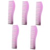 Minkissy 5pcs Barber Styling Comb for Men Professional Wide Tooth