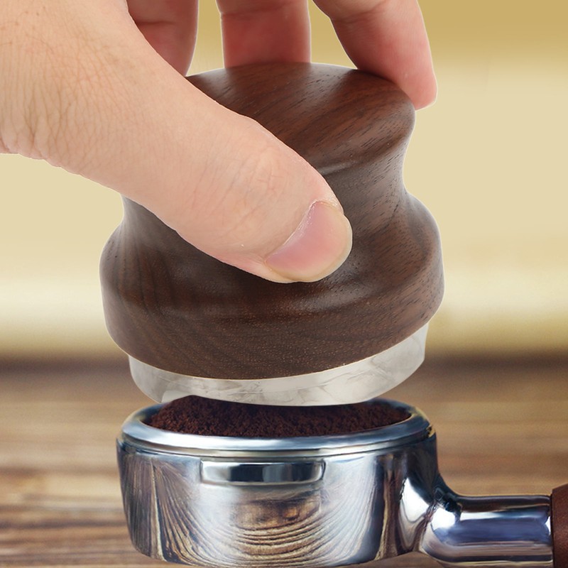 58mm Coffee Distributor Coffee Hand Tamper Adjustable Height Coffee Leveler