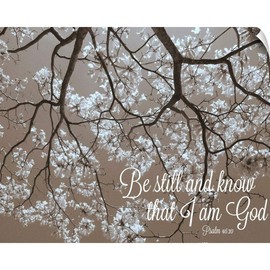 CANVAS ON DEMAND Be Still Wall Decal, Religious Artwork