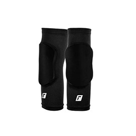 Reusch Men's Goalkeeper Knee Protector Sleeve, Football Goalkeeper Knee Pads Padded Bandage Compression for Adults Children Youth to Prevent Injury, Black