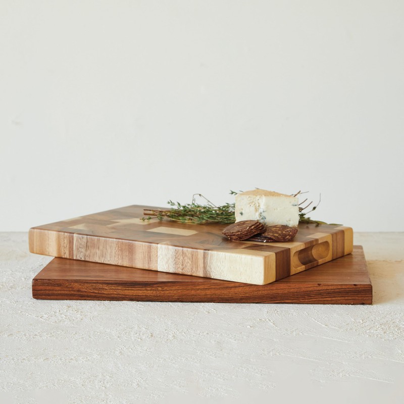 Creative Co-Op Large Acacia and Mango Wood Rectangle Cheese and