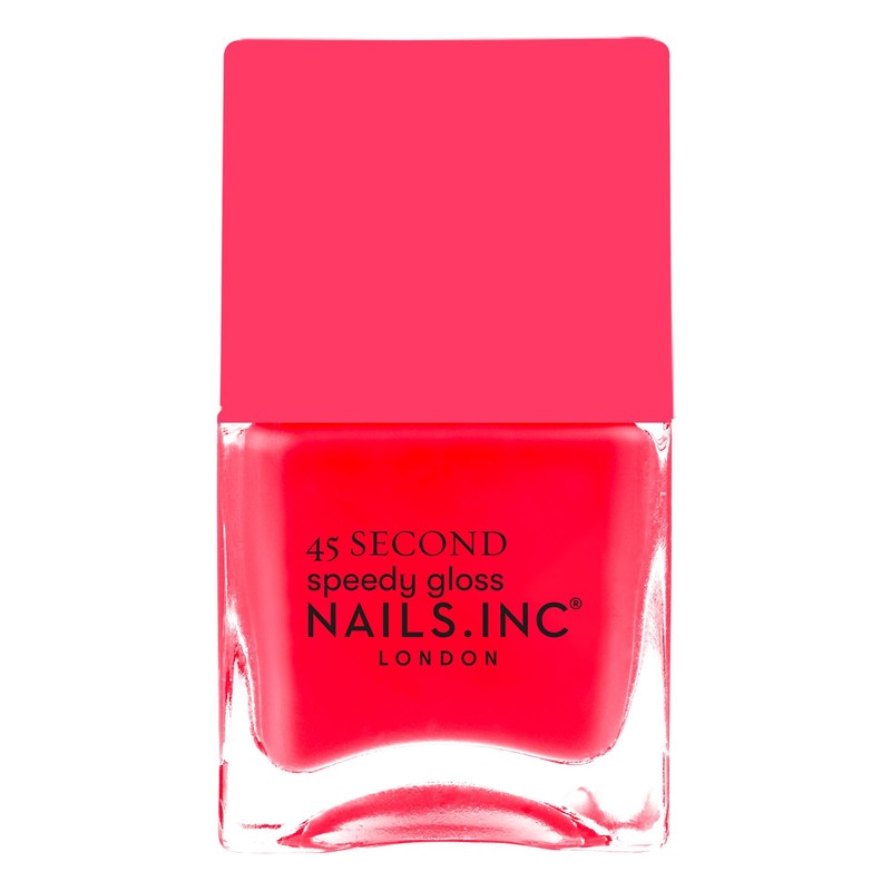Nails.INC Esmalte de uñas de secado rápido, Charlie, rosa coral