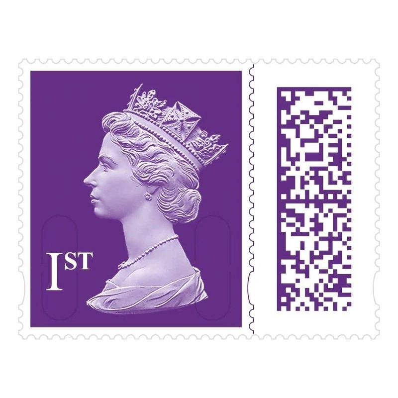 25 x 1st Class Barcoded Stamps Royal Mail