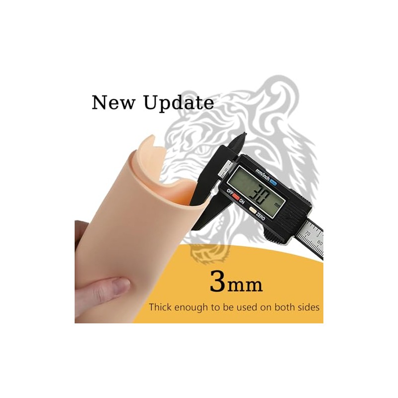 Tattoo Practice Skin 3mm Fake Skin 6pcs 19x14cm Double Sided