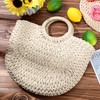 Frienda Straw Tote Bag Summer Beach Bag Handmade Straw Rattan