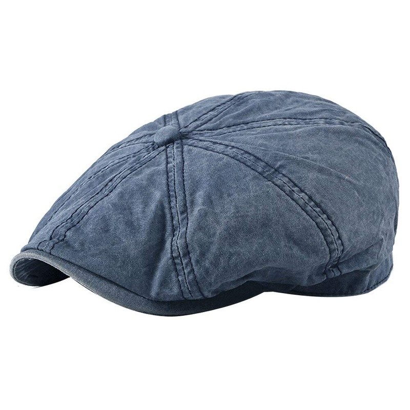 Kangqifen - Gorra plana para hombre con 8 paneles de