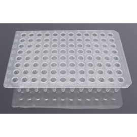 FabLab 96 Well PCR Plate, No Skirt, Clear, 0.2mL #FL7514E