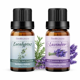 Sedbuwza Lavender Eucalyptus Essential Oil Set for Aromatherapy