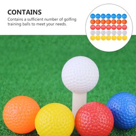 iplusmile 30pcs Golf Plastic Balls Golf Balls Practice Golf Balls Golf Training Balls Hollow Plastic Golf Balls Lightweight Indoor 41mm 5 Colors