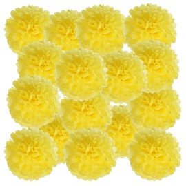 PATIKIL Paper Flowers, Pom Pom Flowers, 20 Pieces, Flower Paper for Festivals, Decorations, Party Supplies, Birthdays, Weddings, Graduation Ceremonies, 100 Day Celebration, Cultural Festivals, School