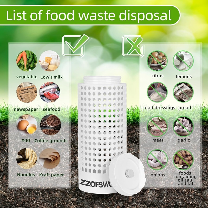 Inground Worm Farm Compost Bin Outdoor with Time Pointer for