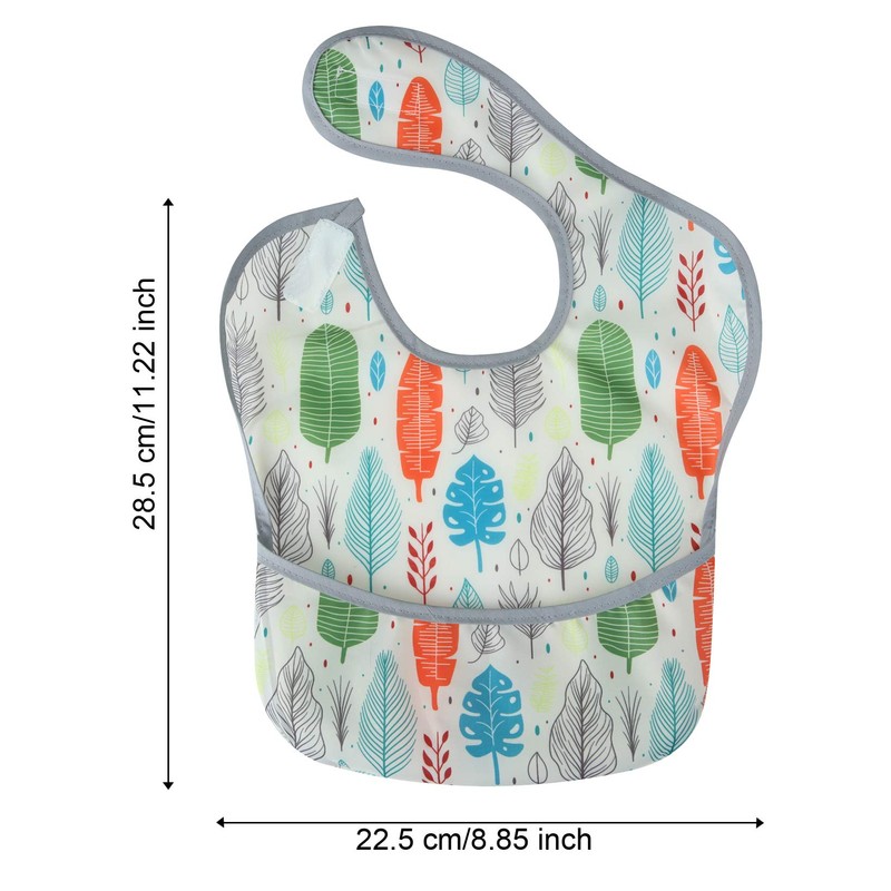 PandaEar 3 Pack Super Light Weight Baby Bib, Waterproof, Washable,