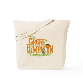 CafePress Snoopy Great Pumpkin Natural Canvas Tote Bag, Reusable Shopping Bag