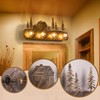 TOCHIC Rustic Bathroom Light Fixtures, 4 Lights Farmhouse Bathroom Vanity