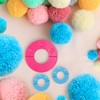 Curtzy Plastic Pompom Maker Set (6 Pack) with Cutting Scissors