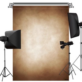 Haboke Abstract Latte Brown Professional Photography Backdrop for Adult Portrait Photo Props Booth Background Photoshoot Studio with Thick Ployester Fabric Roller Pocket on Top (8x10 ft)