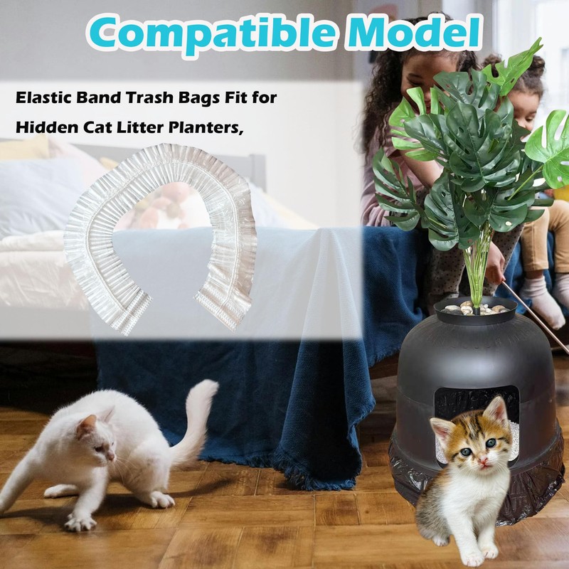 50 Pack Litter Box Liners Compatible with Lifewit Litter Box