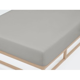 Traumhaft Schlafen Castell Designer Bedding, 0077113 Jersey Stretch Fitted Sheet (Mattress Height Max. 22 cm) 1 x 180 x 200 cm - 200 x 200 cm, Storm Grey