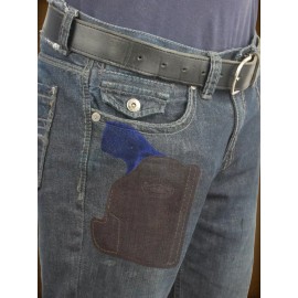 Barsony New Barsony Brown Leather Pocket Holster Taurus 2" Snub Nose 38 357 Revolvers - TAURUS 731; 856